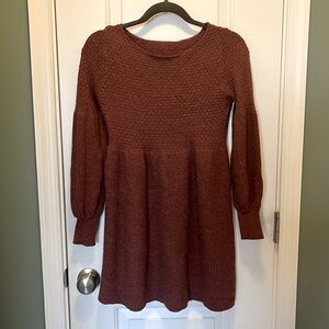 Shein Frenchy Lantern Sleeve Sweater Dress